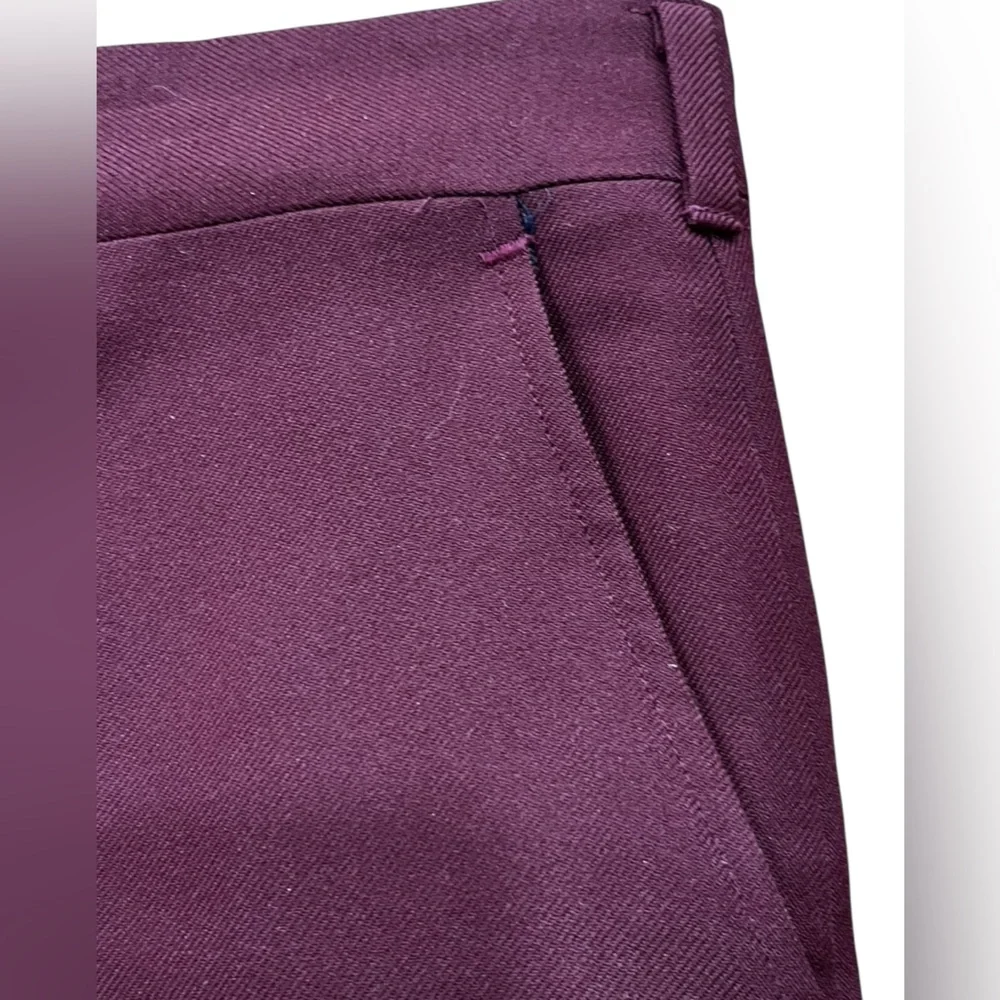 Grandpa Lounge singer Maroon burgundy vintage polyester slacks - Picture 2 of 9